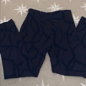 J. McLaughlin navy cropped pants